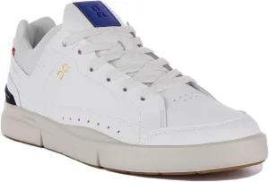 On Running The Roger Centre Court Men's Vegan Leather Tennis Inspired Trainers (White Blue, US 8)