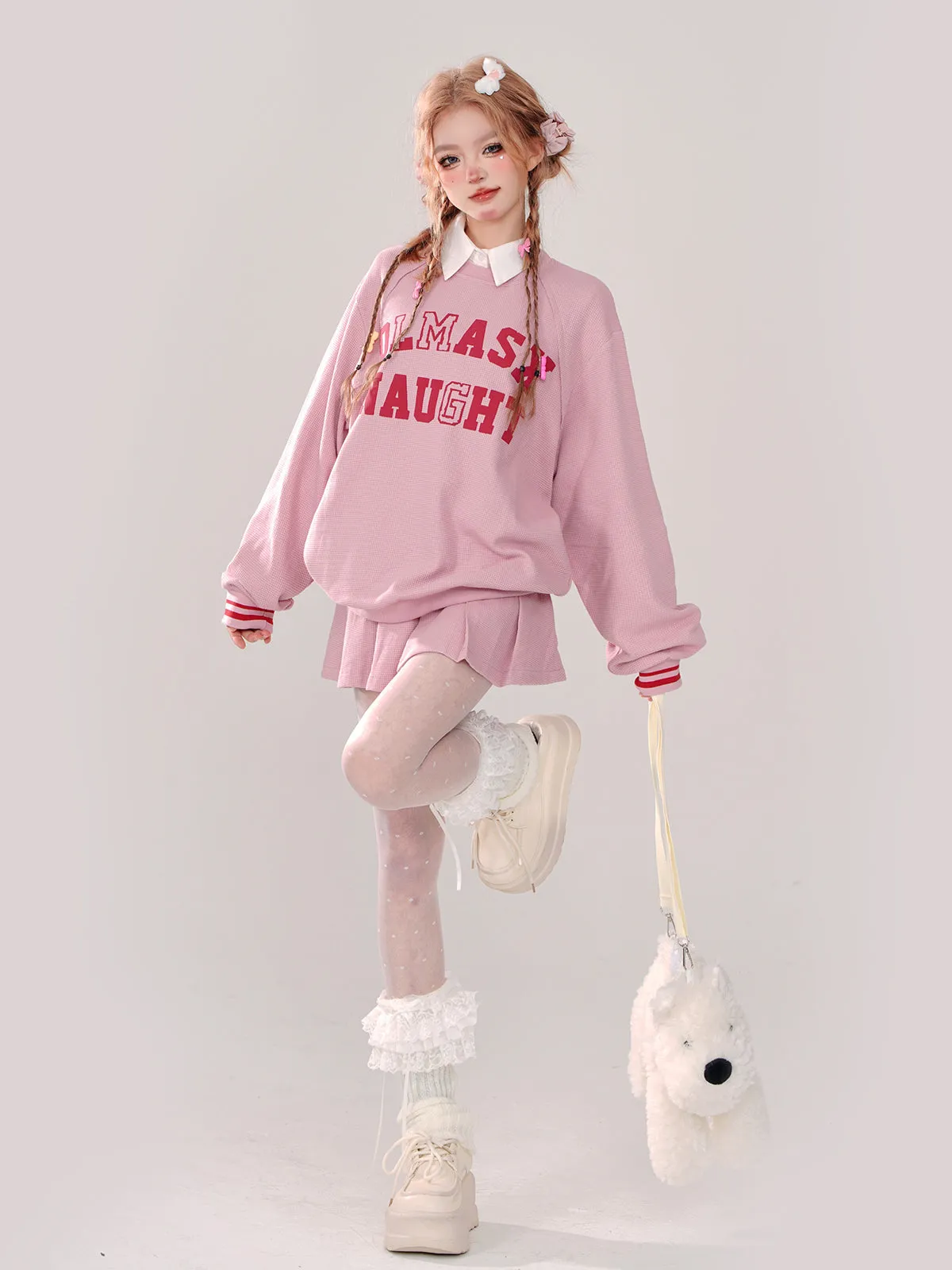 Pink Skirts Peach Sweet Style   Trainers