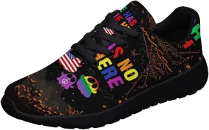 Sonzj-II Hate Has No Home Here LGBT Shoes Women Men Sports Trainers Low Top Anti-Slip Lace Up Trail Sneakers