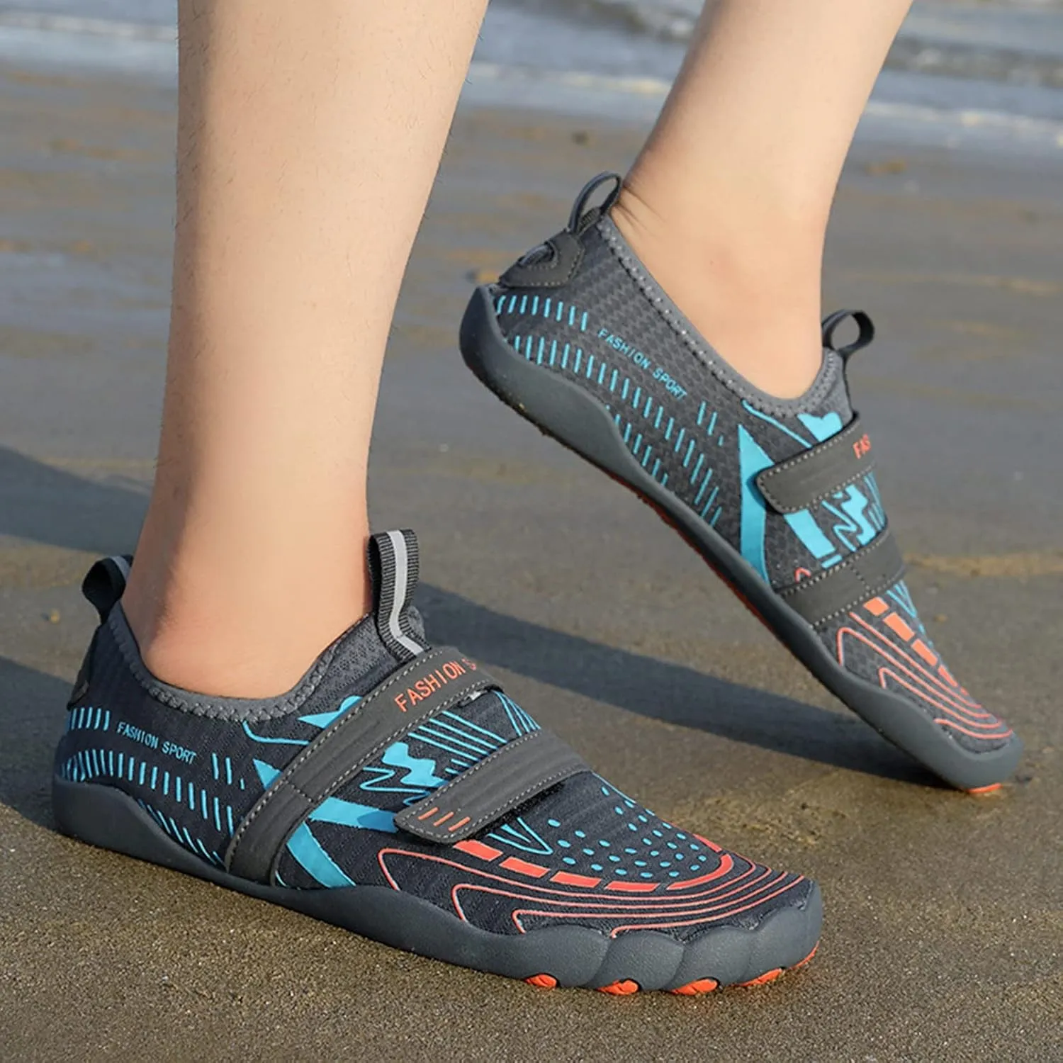 Womens Indoor Fitness Yoga Shoes Mens Outdoor Barefoot Water Shoes Quick Drying Hiking Water Shoe for Women Men Diving Wading Sand Volleyball Sock Shoe Beach Accessories