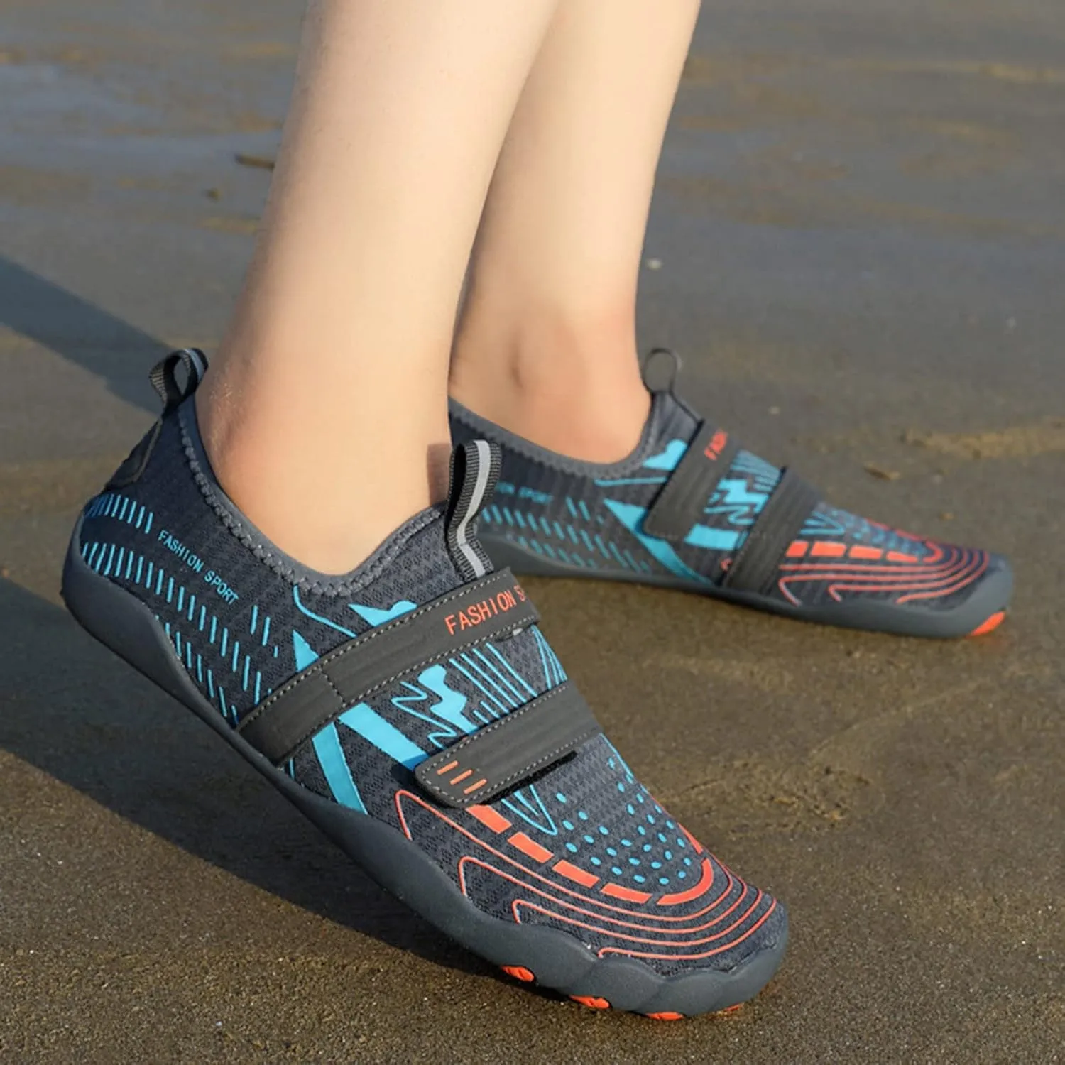 Womens Indoor Fitness Yoga Shoes Mens Outdoor Barefoot Water Shoes Quick Drying Hiking Water Shoe for Women Men Diving Wading Sand Volleyball Sock Shoe Beach Accessories